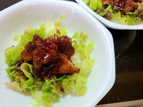 唐揚げ作った週の  甘酢 唐揚げ 丼！！